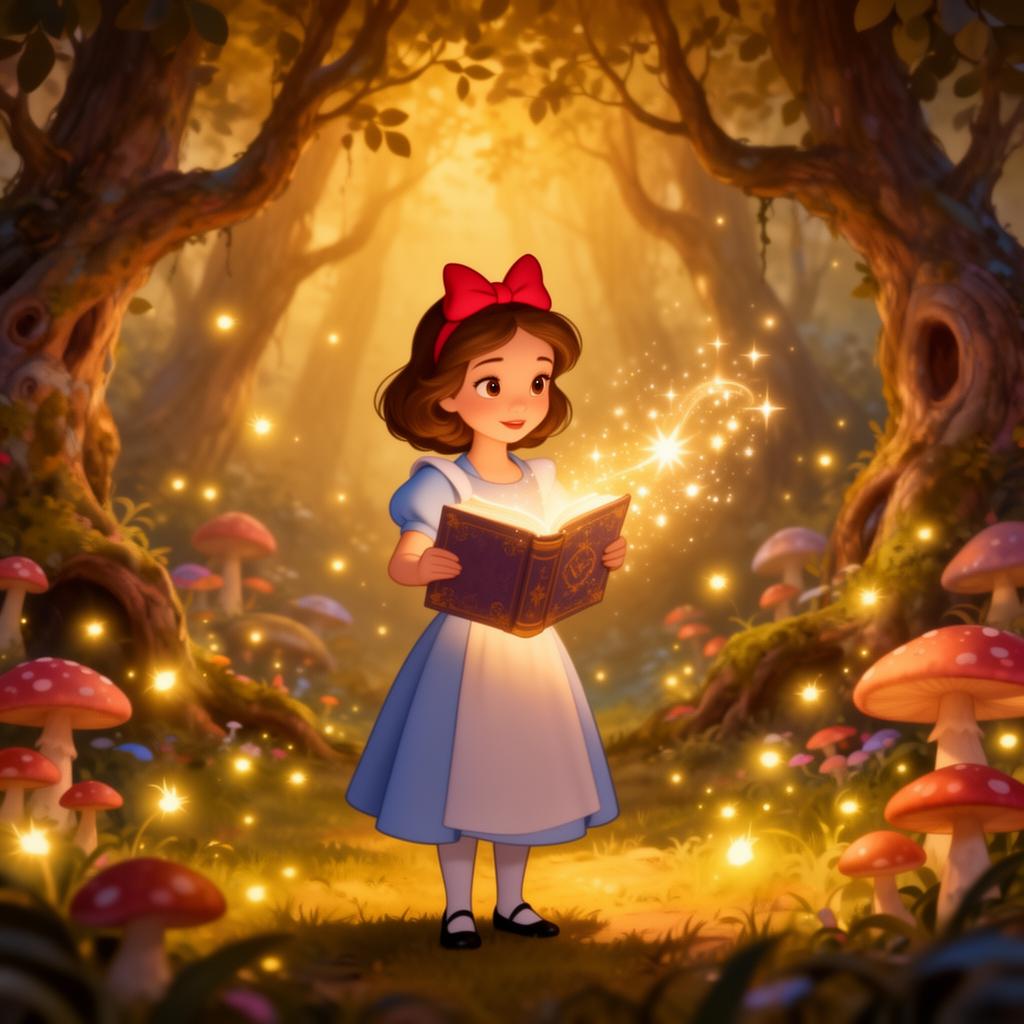 Classic cartoon storybook illustration