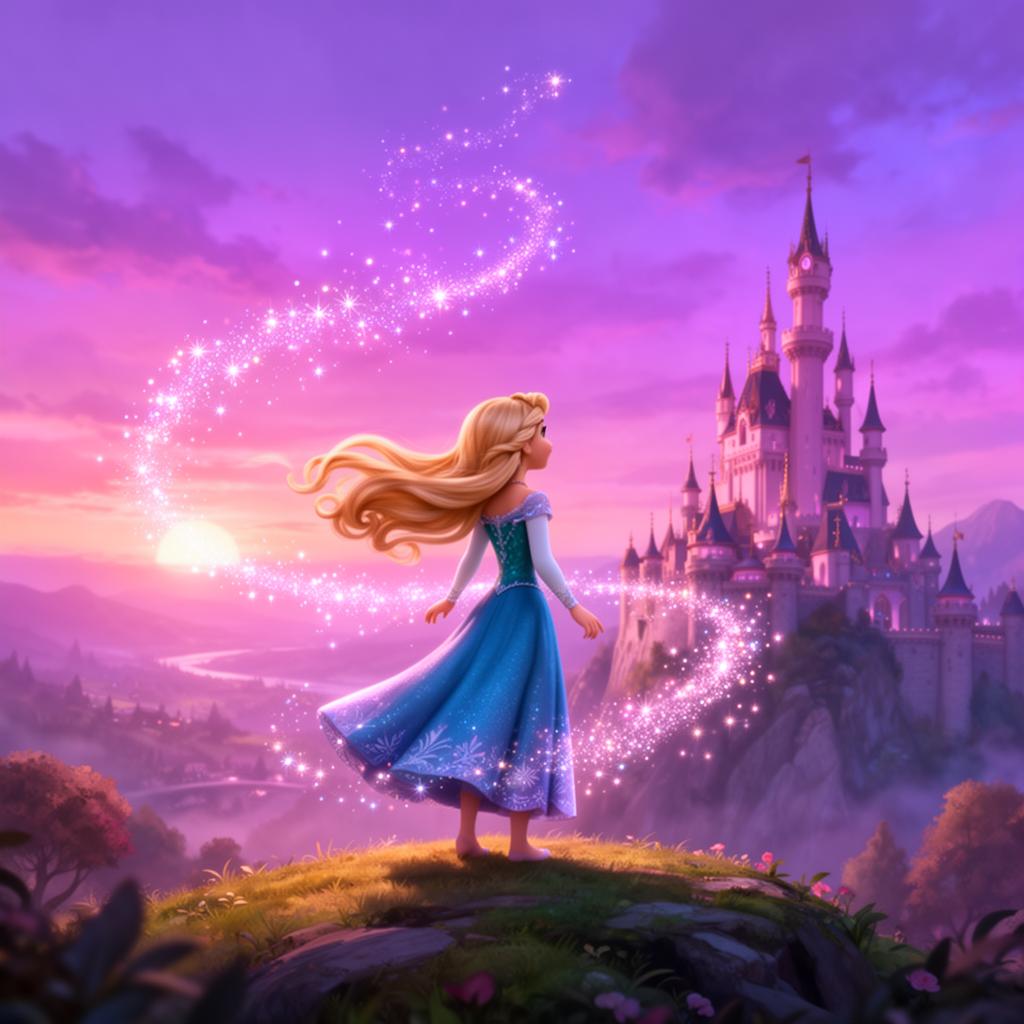 Modern classic cartoon storybook illustration